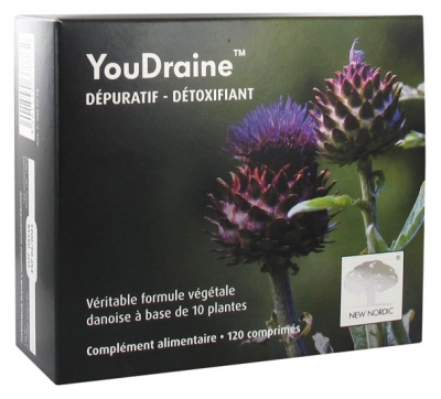 New Nordic YouDraine Dépuratif Détoxifiant 120 Comprimés