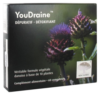 New Nordic YouDraine Dépuratif Détoxifiant 60 Comprimés