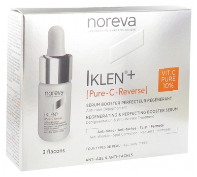Noreva Iklen+ [Pure-C-Reverse] Sérum Booster Perfecteur Régénérant Lot de 3 x 8 ml