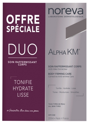 Noreva Alpha KM Soin Raffermissant Corps Lot de 2 x 200 ml