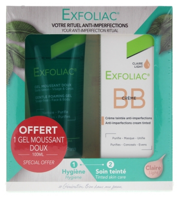 Noreva Exfoliac BB Crème 30 ml + Gel Moussant Doux 100 ml Offert
