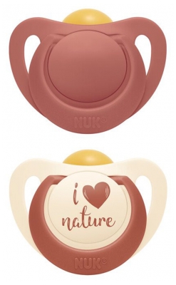 NUK For Nature 2 Sucettes Caoutchouc Naturel 0-6 Mois