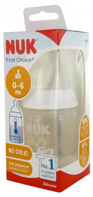 NUK First Choice+ Biberon Temperature Control 150 ml 0-6 Mois