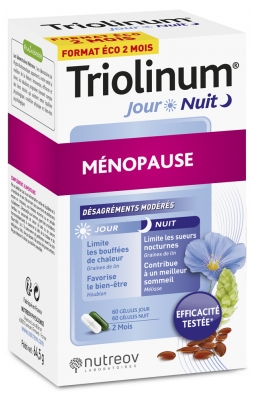 Nutreov Triolinum Jour & Nuit Ménopause 120 Gélules