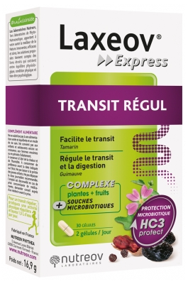 Nutreov Laxeov Express Transit Régul 30 Gélules