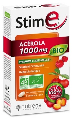 Nutreov Stim E Acérola 1000 mg Bio 28 Comprimés à Croquer