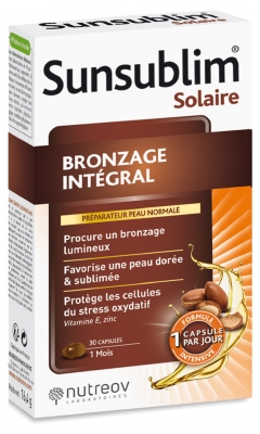 Nutreov Sunsublim Bronzage Intégral Peau Normale 30 Capsules