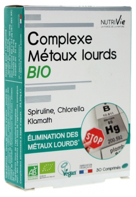 Nutrivie Complexe Métaux Lourds Bio 30 Comprimés