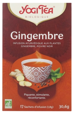[844FgT00004w9h6] Yogi Tea Gingembre Bio 17 Sachets