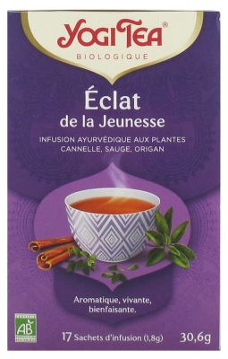 [844FgT00004w9hr] Yogi Tea Éclat de la Jeunesse Bio 17 Sachets