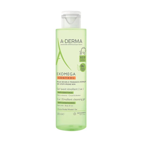 [844FgT00004vtz3] Exomega Control Gel Lavant 2en1 A-Derma (200ML)
