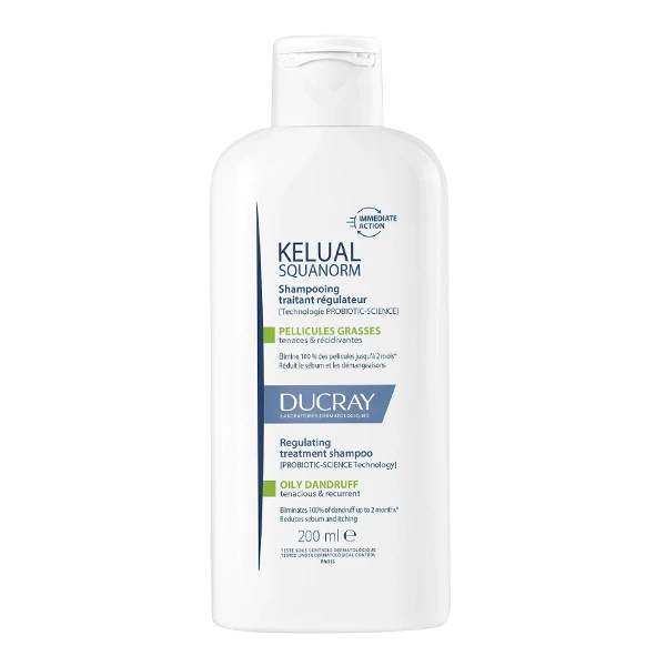 [NgRT011uyRT0030624] Kelual Squanorm Shampooing Traitant Régulateur Pellicules Grasses Ducray (400ML)