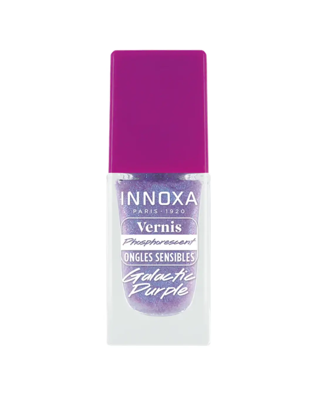 [844FgT00004w8k7] Vernis Phosphorescent Ongles Sensibles 8ml Innoxa (Galactic Purple)