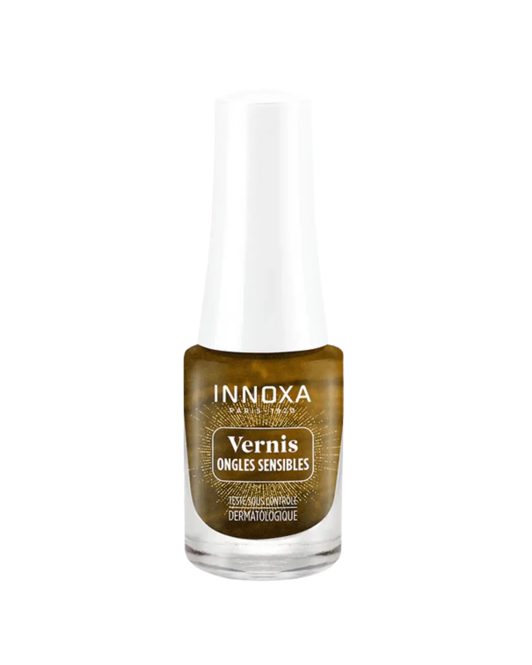 [844FgT00004w8nr] Vernis à Ongles Sensibles Collection Sensation 5ml Innoxa (Gold)