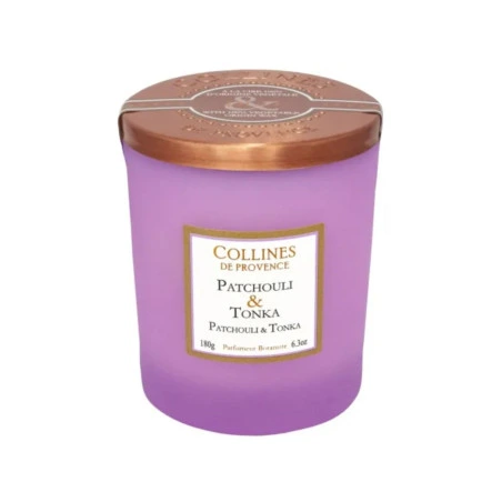 Bougies 180 g Patchouli Tonka Collines de Provence