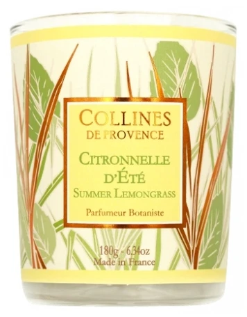 Bougies 180 g citronnelle d été Collines de Provence