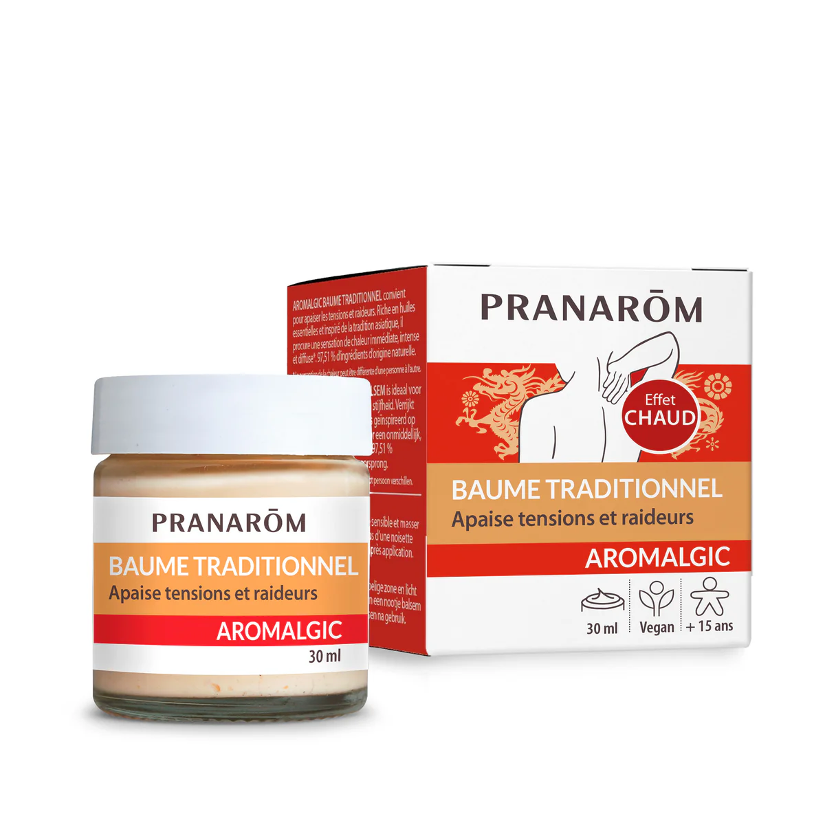 Aromalgic Baume Traditionnel Effet Chaud 30ml Pranarôm