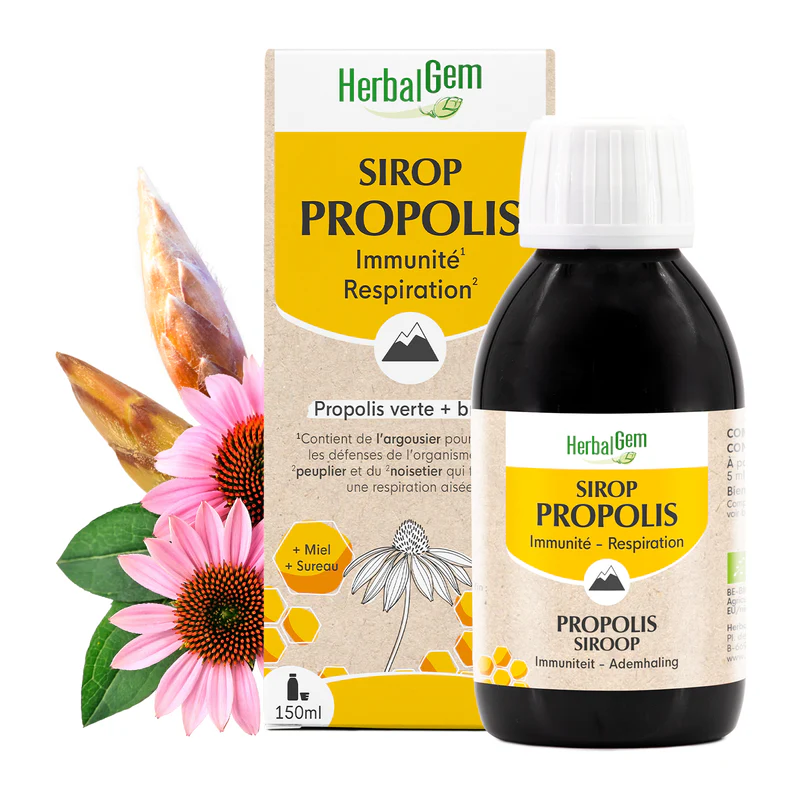 Sirop Propolis Immunité Respiration 150ml HerbalGem