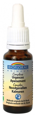 Biofloral Fleurs de Bach Animaux Complexe Urgences Apaisement Bio 20 ml