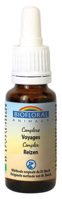 Biofloral Fleurs de Bach Animaux Complexe Voyages Bio 20 ml