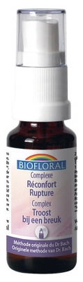 Biofloral Fleurs de Bach Complexe Réconfort Rupture C21 Bio 20 ml