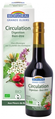 Biofloral Grands Elixirs Circulation Digestion Bien-être Bio 375 ml