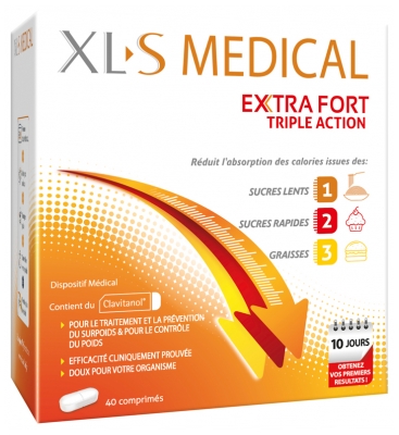 XLS Medical Extra Fort Aide à la Perte de Poids 40 Comprimés