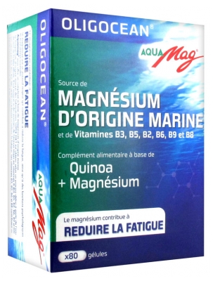 Oligocean Aqua Mag Magnésium d'Origine Marine 80 Gélules