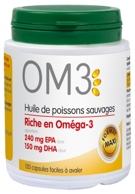 OM3 Huile de Poissons Sauvages 120 Capsules