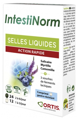 Ortis Intestinorm Selles Liquides 36 Comprimés