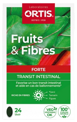 Ortis Fruits & Fibres Forte Transit Intestinal 24 Comprimés