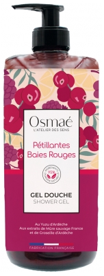Osmaé Gel Douche Pétillantes Baies Rouges 1 L