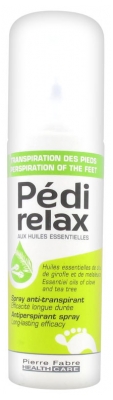 Pédirelax Transpiration Des Pieds Spray Anti-Transpirant 125 ml
