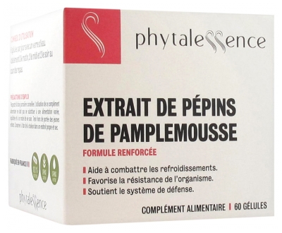 Phytalessence Extrait de Pépins de Pamplemousse 60 Gélules