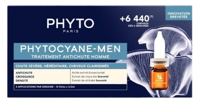 Phyto Phytocyane - Men Traitement Antichute Homme 12 x 3,5 ml