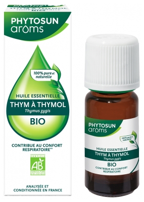 Phytosun Arôms Huile Essentielle Thym à Thymol (Thymus zygis) Bio 10 ml