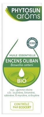 Phytosun Arôms Huile Essentielle Encens Oliban (Boswellia carterii) Bio 5 ml