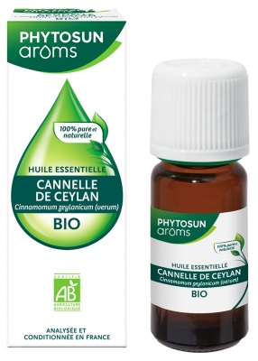 Phytosun Arôms Huile Essentielle Cannelle de Ceylan (Cinnanomum zeylinacum (venum)) Bio 5 ml
