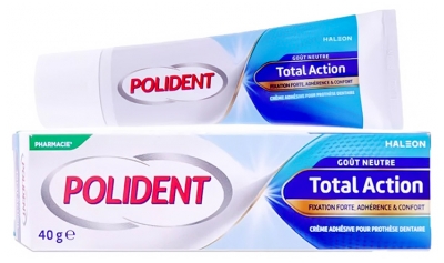 Polident Corega Total Action Crème Fixative Pour Appareils Dentaires 40 g