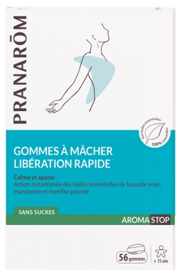 Pranarôm Aromastop Gommes à Mâcher Libération Rapide 56 Gommes