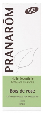 Pranarôm Huile Essentielle Bois de Rose (Aniba rosaeodora ssp amazonica) Bio 10 ml