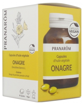 Pranarôm Capsules d'Huile Végétale Onagre 60 Capsules