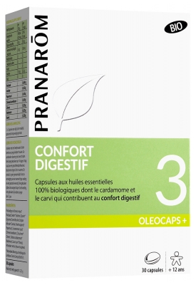 Pranarôm Oléocaps+ 3 Confort Digestif Bio 30 Capsules