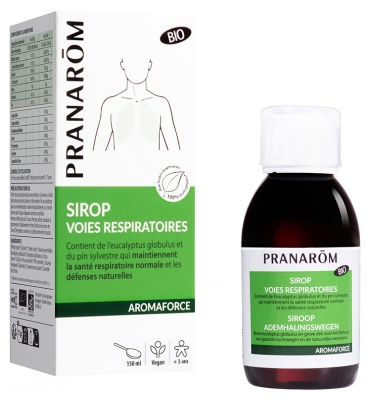 Pranarôm Aromaforce Sirop Voies Respiratoires Bio 150 ml