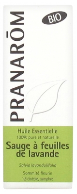 Pranarôm Huile Essentielle Sauge à Feuilles de Lavande (Salvia lavandulifolia) Bio 10 ml