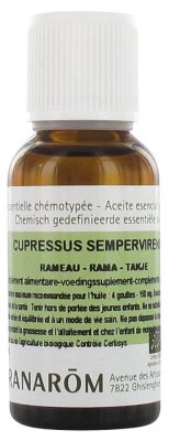 Pranarôm Huile Essentielle Cyprès Toujours Vert (Cupressus sempervirens) Bio 30 ml