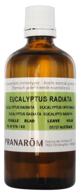 Pranarôm Huile Essentielle Eucalyptus Radié (Eucalyptus radiata) 100 ml