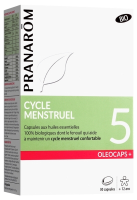 Pranarôm Oléocaps+ 5 Cycle Menstruel Bio 30 Capsules