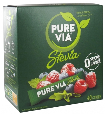 Pure Via Stevia 40 Sticks