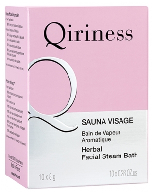 Qiriness Sauna Visage Bain de Vapeur Aromatique 10 Galets x 8 g